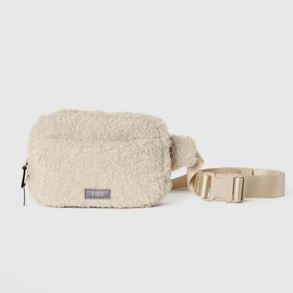 Figs Bone High Pile Belt Bag